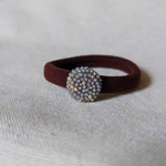 Star Dust Hair Tie in Grey Front