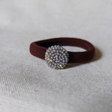 Star Dust Hair Tie in Grey Front