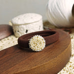 Star Dust Hair Tie in Ivory Left