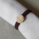 Star Dust Hair Tie in Milk White Top