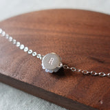 Star Dust Initials Bracelet in White Personalised