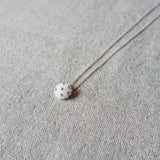 Star Dust Petite Necklace in White Right