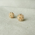 Star Dust Petite Stud Earrings in Blush Pink Front 1