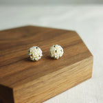 Star Dust Petite Stud Earrings in Ivory Display Front