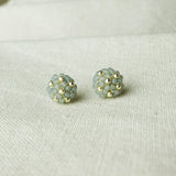 Star Dust Petite Stud Earrings in Smoke Grey Front 02