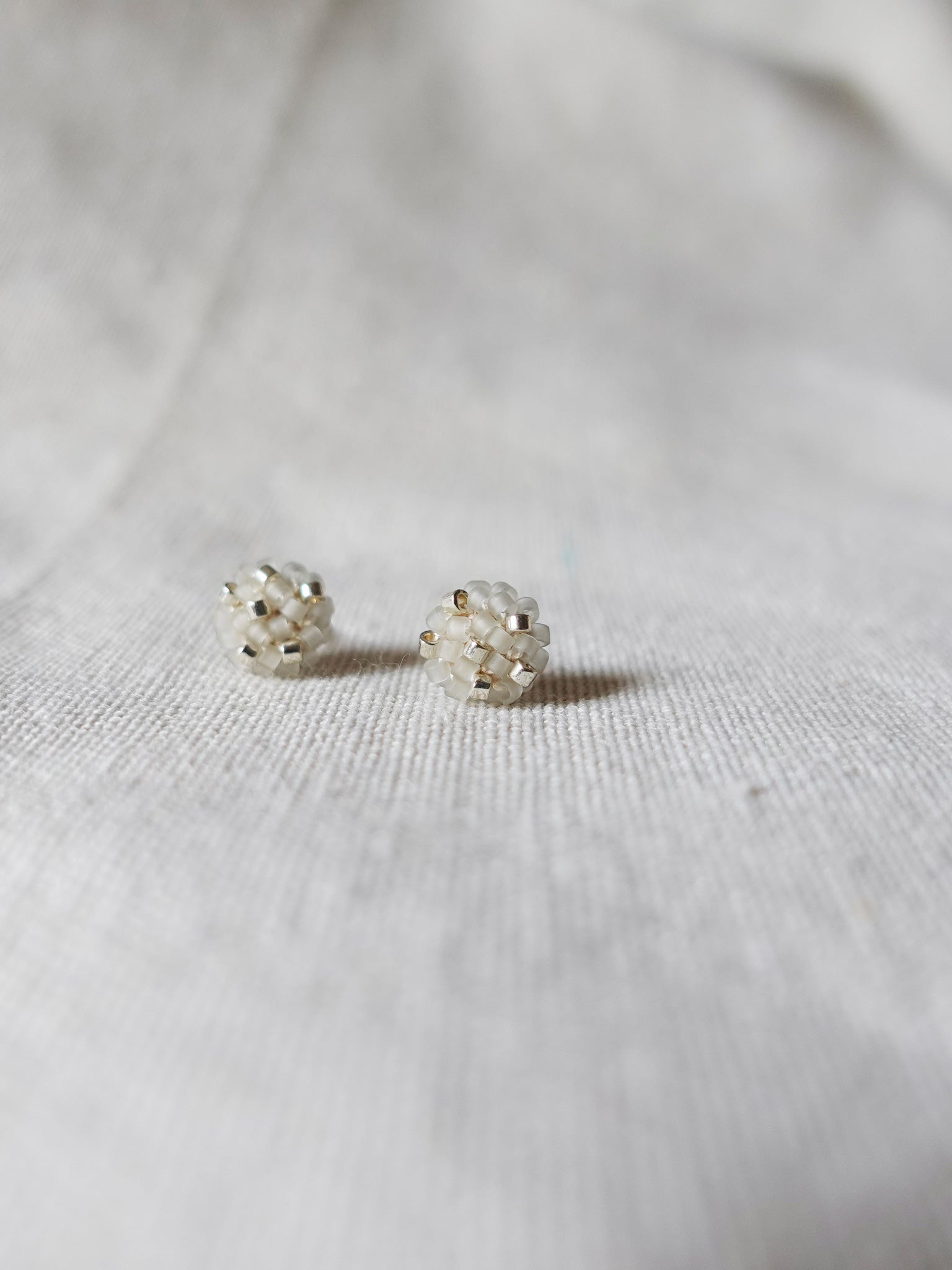 Star Dust Pixie Stud Earrings Smoke Grey