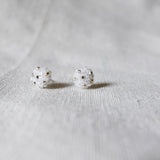 Star Dust Pixie Stud Earrings White