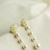 Thea Star Dust Earrings in Ivory Close