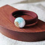 Trio Hair Tie in Blue Display 1