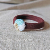 Trio Hair Tie in Blue Side