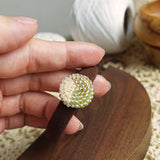 Trio Hair Tie in Lime Green Model