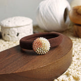 Trio Hair Tie in Strawberry Red Front