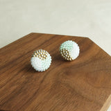 Trio Maxi Stud Earrings in Mint Green Display