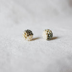 Trio Stud Earrings in Diamond Black Front