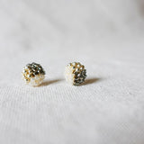 Trio Stud Earrings in Diamond Black Right