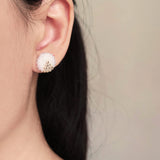 Two Ninths Stud Earrings Model
