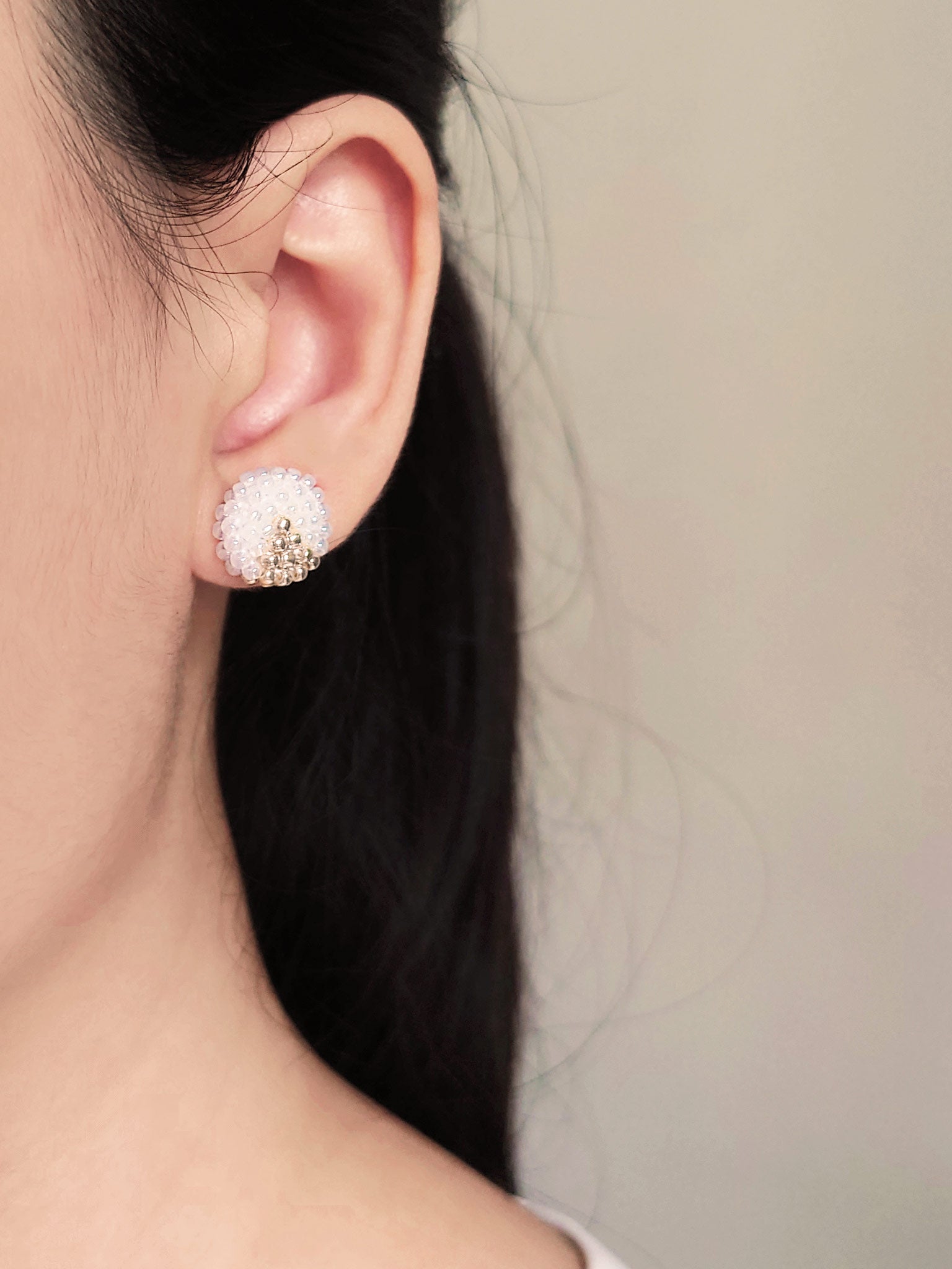 Two Ninths Stud Earrings Model
