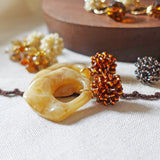 Willow Drop Earrings in Dark Amber Group