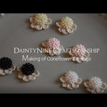 Making of Coneflower Earrings