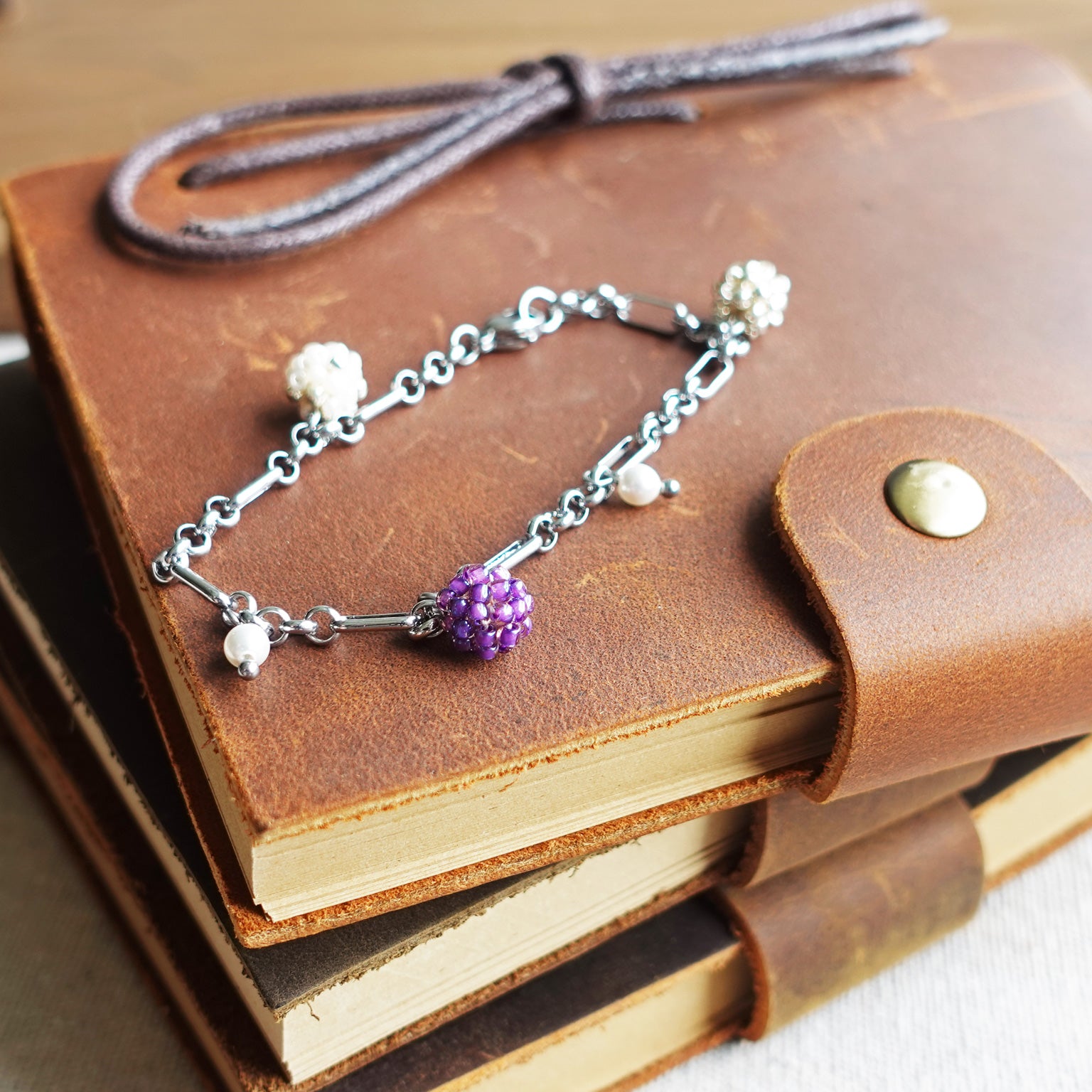 Ada Bracelet in Royal Purple Book