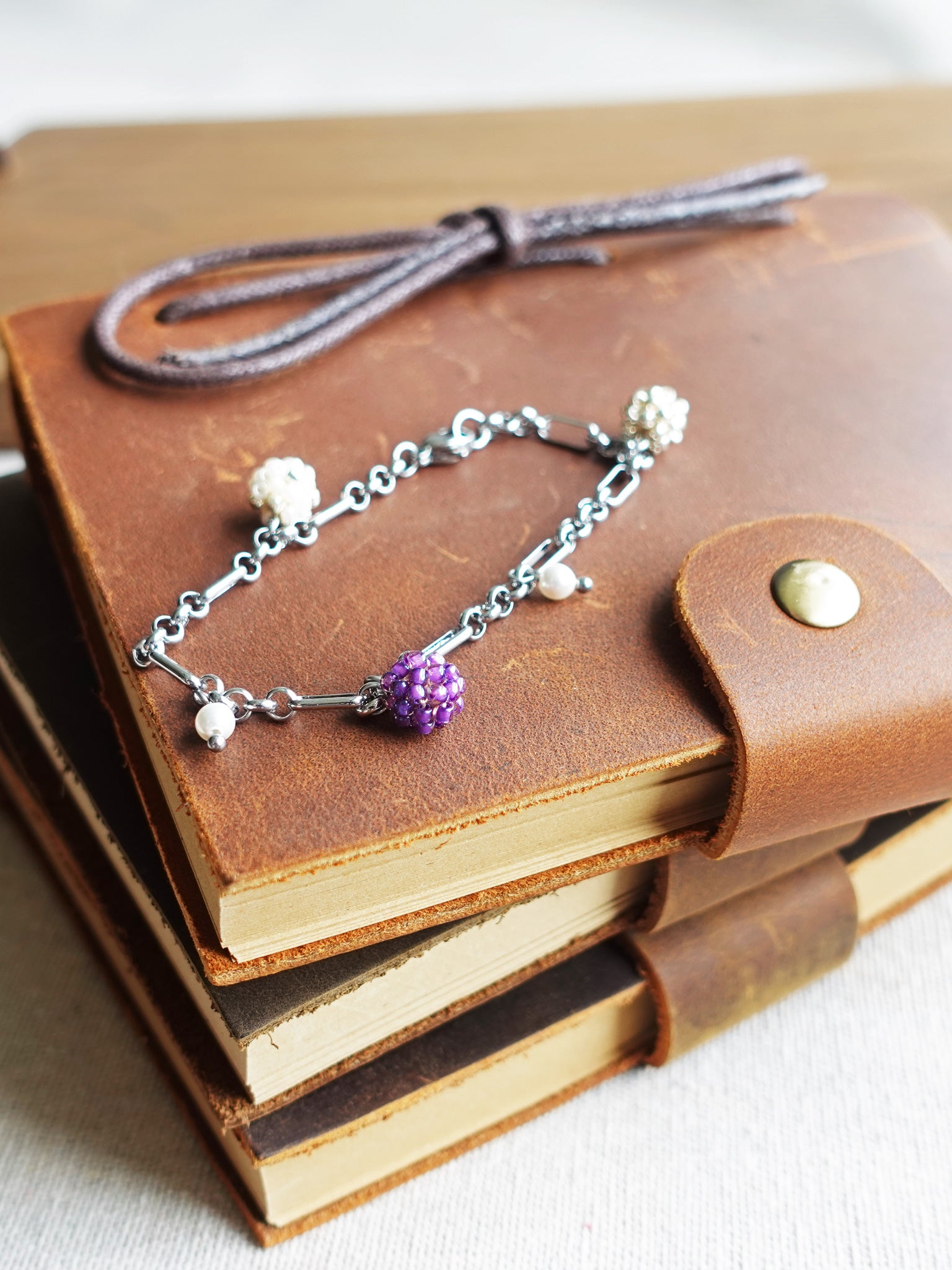 Ada Bracelet in Royal Purple Book