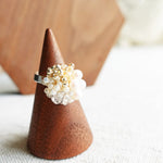 Anastasia Ring in Ivory Left