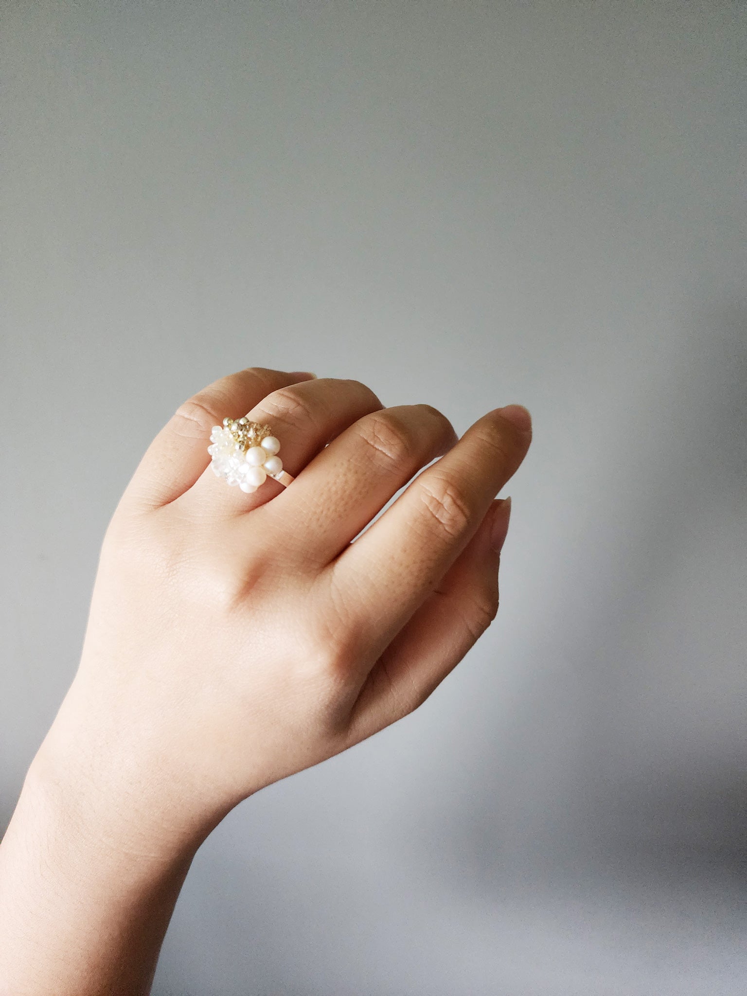 Anastasia Ring in Ivory Model