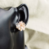 Anastasia Stud Earrings in Pink Bust