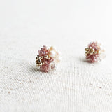 Anastasia Stud Earrings in Purple Left