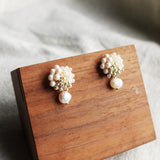 Andelle Lilith Earrings in Ivory Display Right