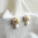 Andelle Lilith Earrings in Ivory Left