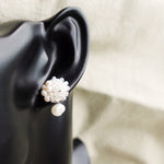 Andelle Lilith Earrings in White Bust