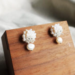 Andelle Lilith Earrings in White Display