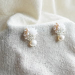 Andelle Lilith Earrings in White Left 2