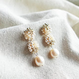 Ariana Richele Earrings in Ivory Left