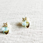 Aurea Bloom Stud Earrings in Light Blue Right Right