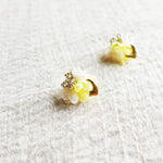 Big Yellow Earrings Aurea Bloom Stud
