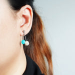 Avery Amazonite Earrings Model
