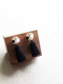 Bada Lucid Tassel Earrings Display