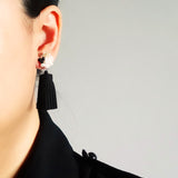 Bada Lucid Tassel Earrings Model