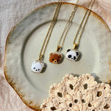 Bears and panda necklaces group