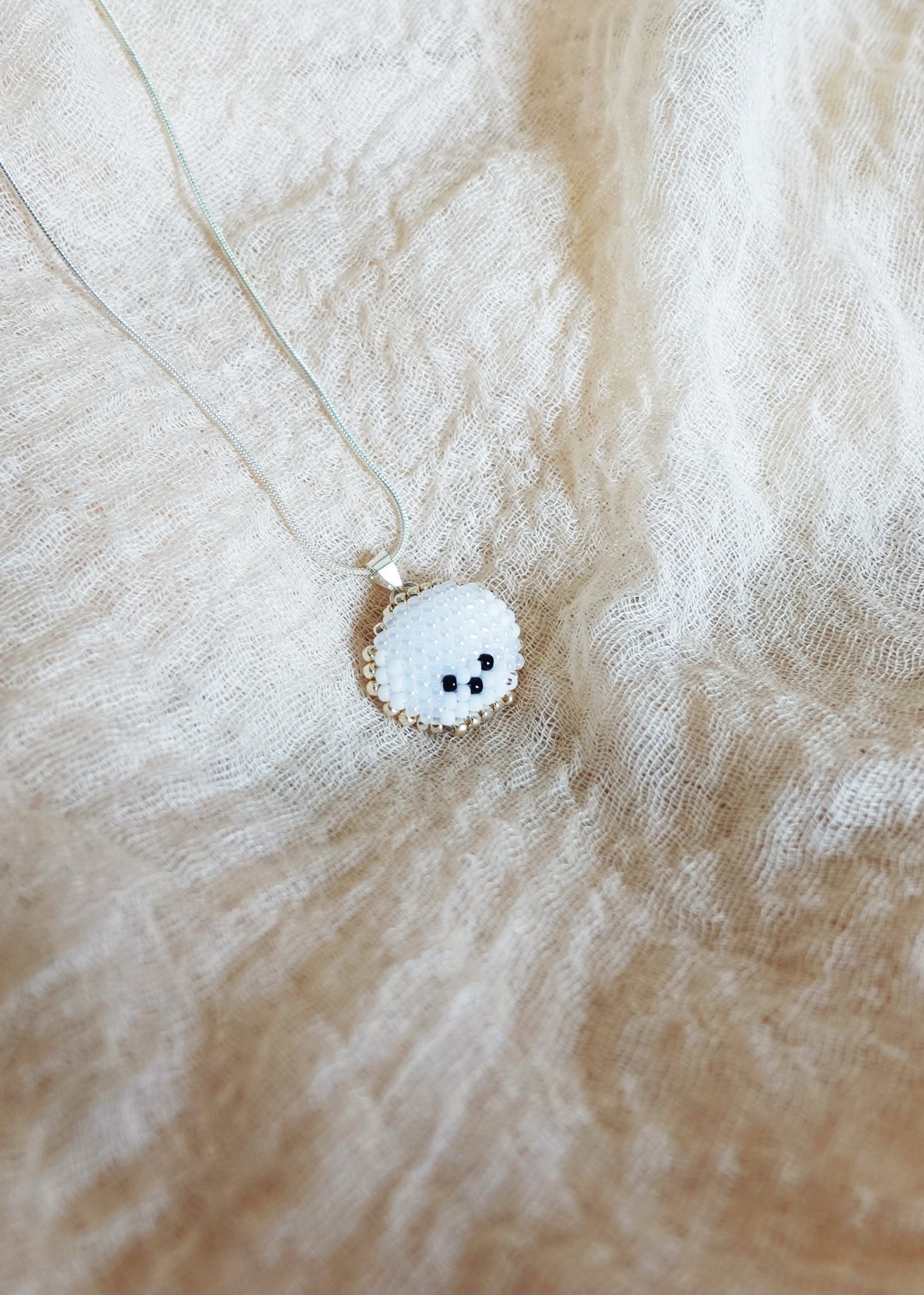 Bichon Frisé Necklace Left