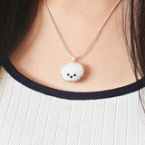 Bichon Frisé Necklace Model Close