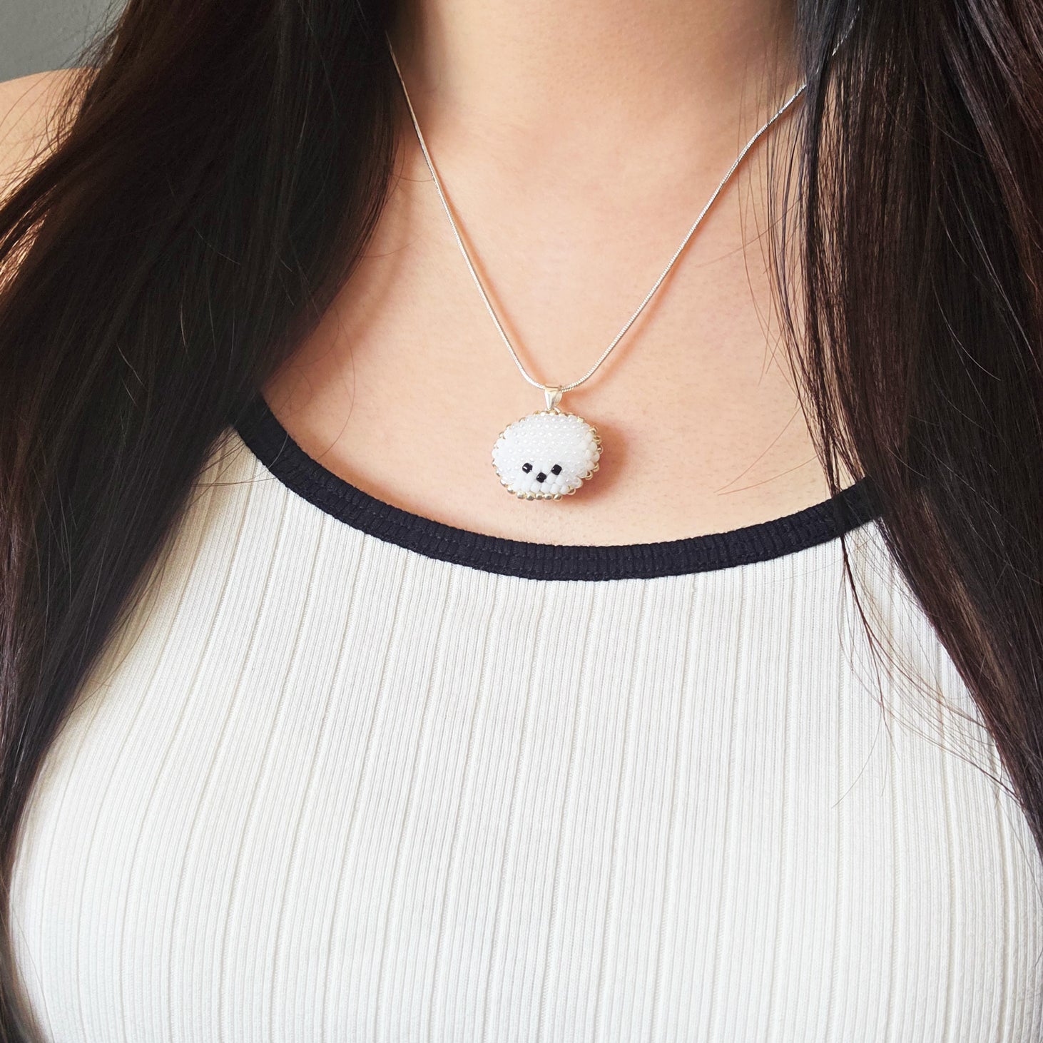 Bichon Frisé Necklace Model