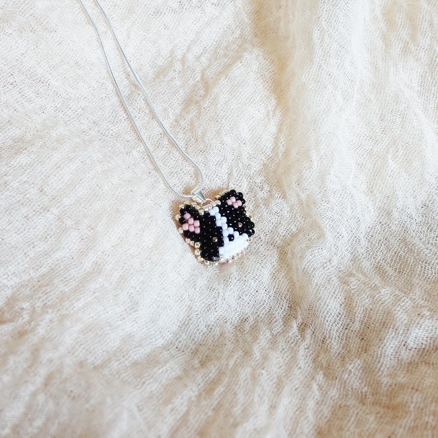 Border Collie Necklace Left