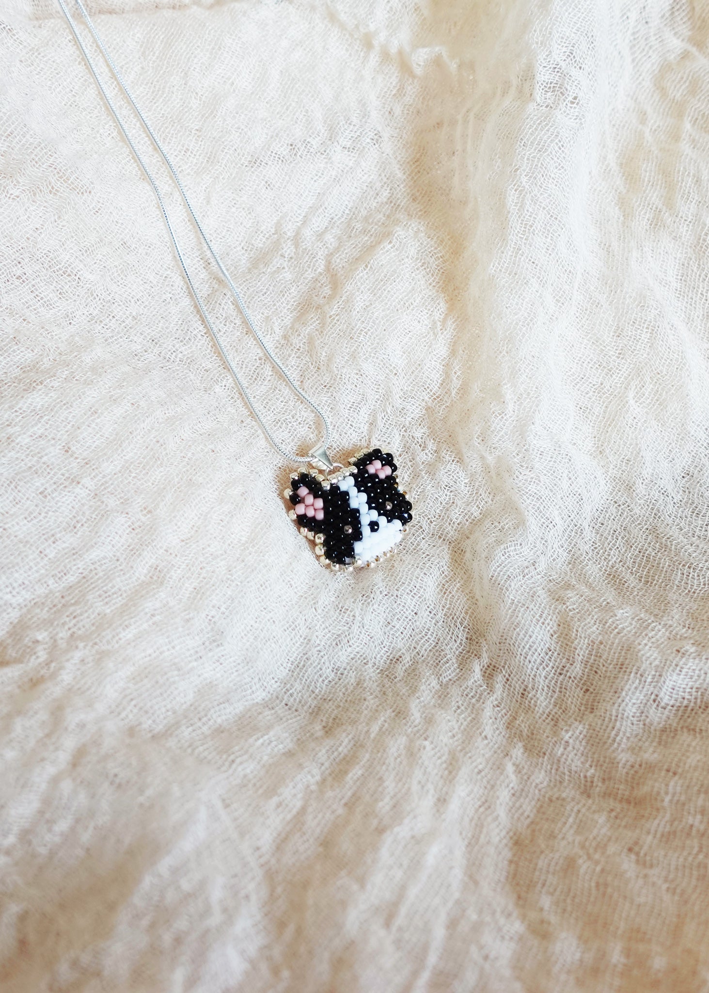 Border Collie Necklace Left