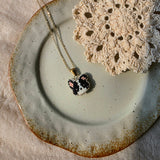 Border collie necklace left