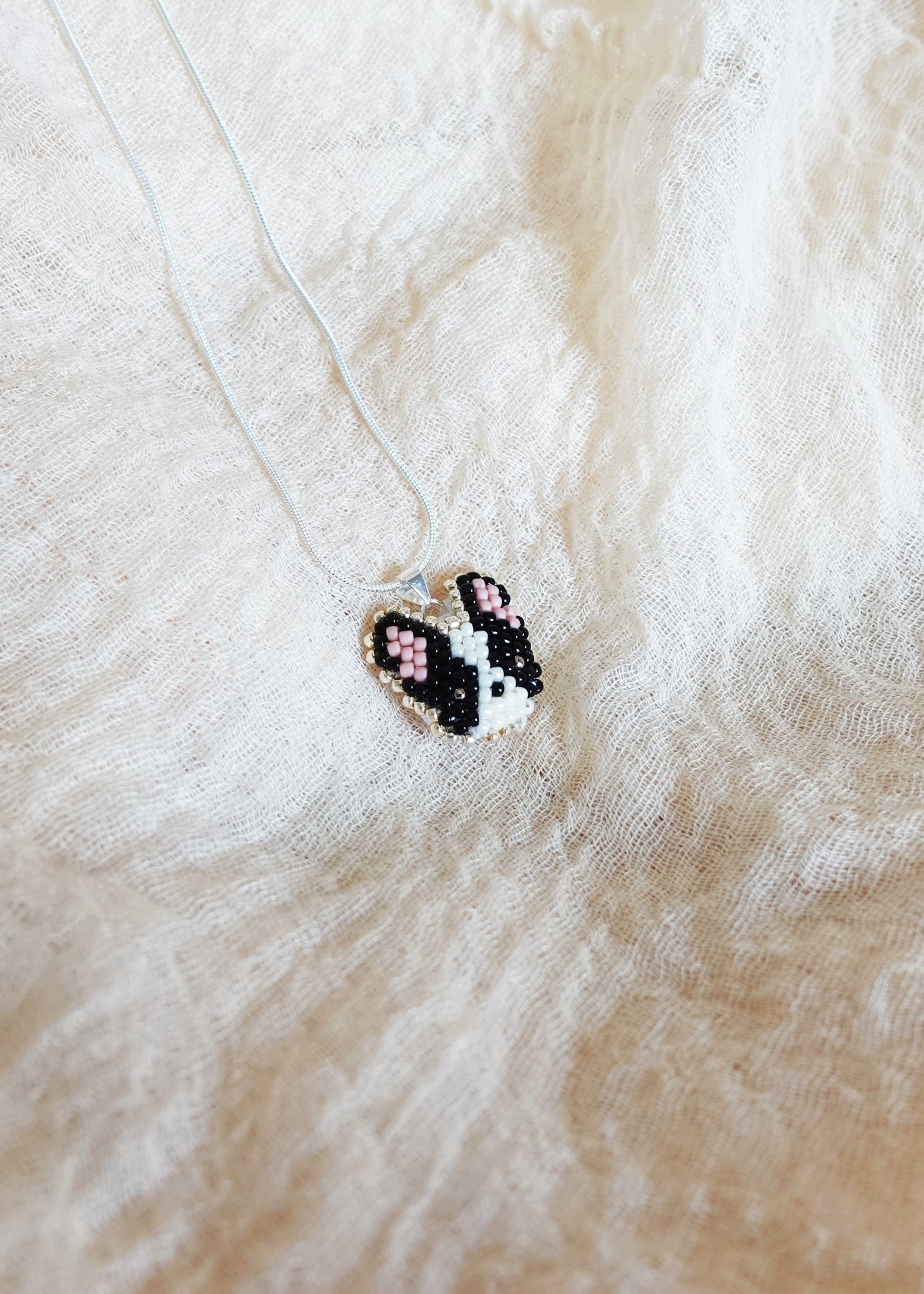 Boston Terrier Necklace Left