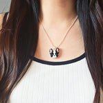 Boston Terrier Necklace Model