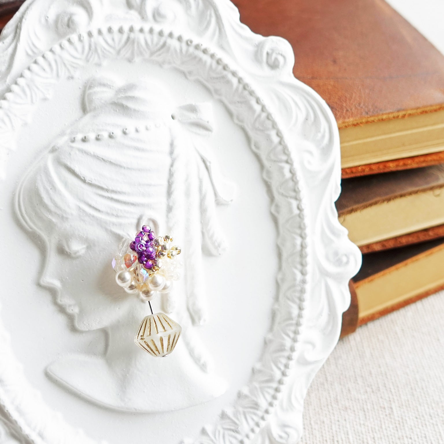 Bridget Earrings in Royal Purple Girl